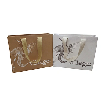 Wholesale Print Custom Design White Kraft Paper Bag with Logo